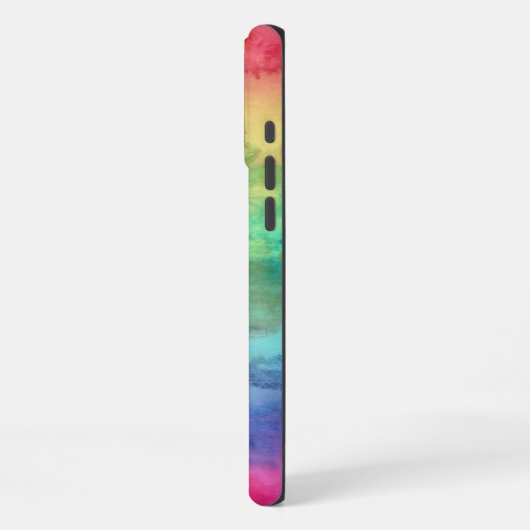 Rainbow Watercolor iPhone Hülle (Linke Seite)