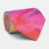 Rainbow Watercolor Krawatte (Gerollt)
