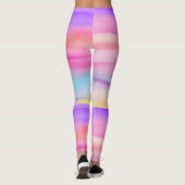 Rainbow Watercolor-Leggings Leggings (Rückseite)