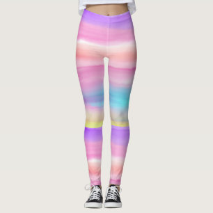 Rainbow Watercolor-Leggings Leggings