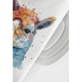 Rainbow Watercolor Llama Geschirrtuch