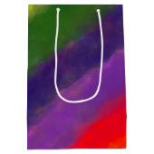 Rainbow Watercolor Mittlere Geschenktüte (Rückseite)