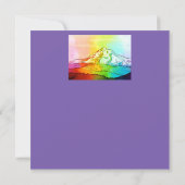Rainbow Watercolor Mount Hood Card (Rückseite)