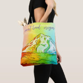 Rainbow Watercolor Mount Hood Tasche (Von Nahem)