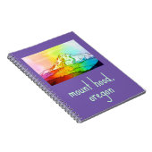 Rainbow Watercolor Mount Hount Notebook Notizblock (Rechte Seite)