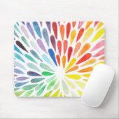 Rainbow Watercolor Mouse Pad, neu Mousepad (Mit Mouse)
