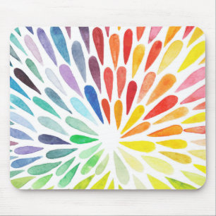 Rainbow Watercolor Mouse Pad, neu Mousepad