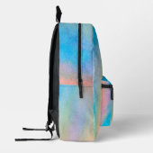 Rainbow Watercolor Name Bedruckter Rucksack (Links)