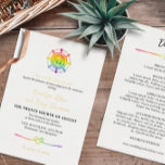 Rainbow Watercolor Nautical LGBT 2 in 1 Hochzeit Folieneinladung<br><div class="desc">Doppelseitige 2 in 1 nautische LGBT Hochzeitseinladung mit einem Anker- und Schiffssymbol gefüllt mit Regenbogenwasserfarbe und einem Herzseil in Regenbogenfarbe und Ihren Namen in Goldfolie. Fügen Sie Ihre Hochzeitsdetails auf der anderen Seite hinzu.</div>