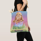 Rainbow Watercolor Osterfest Bunny Child's Tasche (Von Nahem)