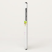 Rainbow Watercolor Paint Spritzer Zebra Graphic Case-Mate iPhone Hülle (Hinten/Links)