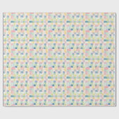 Rainbow Watercolor Pastell farbenfroh Geschenkpapier (Flach)