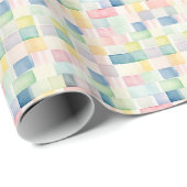 Rainbow Watercolor Pastell farbenfroh Geschenkpapier (Rolleneckpunkt)