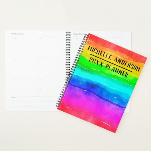 Rainbow Watercolor Planer (Anzeige)