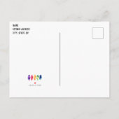 Rainbow Watercolor Popsicles Ice Creme Birthday Einladungspostkarte (Rückseite)