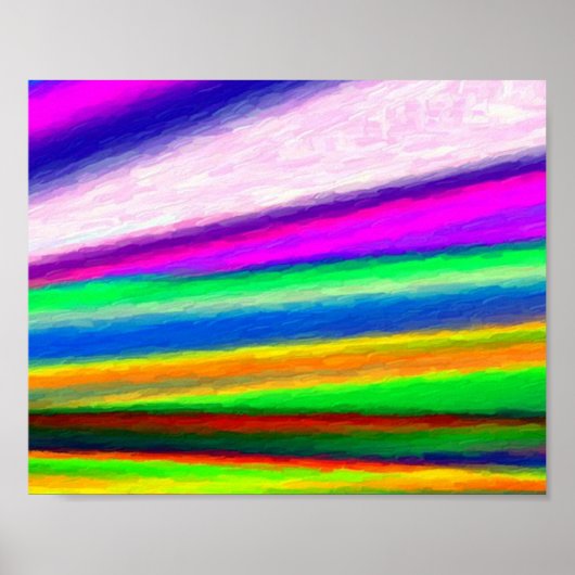 Rainbow Watercolor Poster (Vorne)