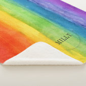 Rainbow Watercolor Sherpadecke (3/4)