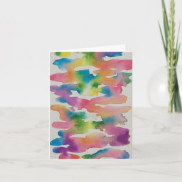 Rainbow Watercolor Smuckkarte Dankeskarte
