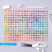 Rainbow Watercolor Swatches Seidenpapier (Handwerk)