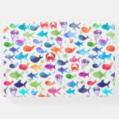 Rainbow Watercolor unter Sea Crab Gästebuch (Rückseite)