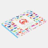 Rainbow Watercolor unter Sea Crab Gästebuch (Ecke)