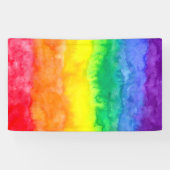 Rainbow Watercolor Wash Banner (Horizontal)