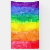 Rainbow Watercolor Wash Banner (Vertikal)