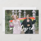 Rainbow Watercolor Wash We Elove Foto Ankündigung (Vorderseite)