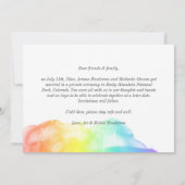 Rainbow Watercolor Wash We Elove Foto Ankündigung (Rückseite)