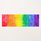 Rainbow Watercolor Wash Yoga Yogamatte (Vorderseite (Horizontal))