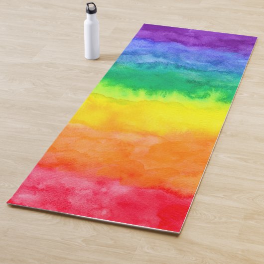 Rainbow Watercolor Wash Yoga Yogamatte (Beispiel)