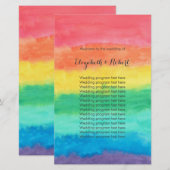 Rainbow Watercolor Wedding (Vorne/Hinten)