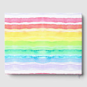 Rainbow Watercolor Wedding Gästebuch (Rückseite)