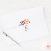 Rainbow Watercolor Wedding Stickers (Umschlag)