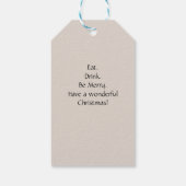 Rainbow Watercolor Weihnachtsbaum Geschenkanhänger (Rückseite)