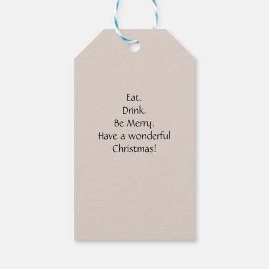 Rainbow Watercolor Weihnachtsbaum Geschenkanhänger (Rückseite)