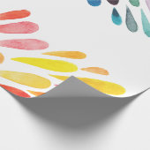 Rainbow Watercolor Wrapping Paper Geschenkpapier (Ecke)