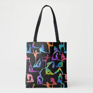 Rainbow Watercolor Yoga Posen Tasche