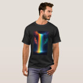 Rainbow Waterfall at Night Fantasy Landscape Dream T-Shirt (Vorne ganz)