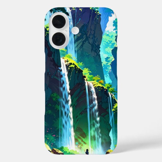 Rainbow Waterfall Case-Mate iPhone Hülle (Rückseite)