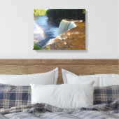 Rainbow Waterfall Foto Leinwand Kunst, Dichtung un (Insitu (Schlafzimmer))
