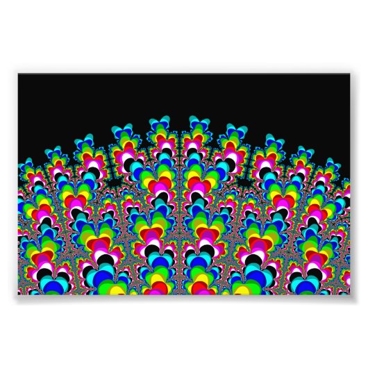 Rainbow Waterfall - Fraktal Art Fotodruck (Vorne)
