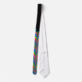 Rainbow Waterfall - Fraktal Art Krawatte (Rückseite)