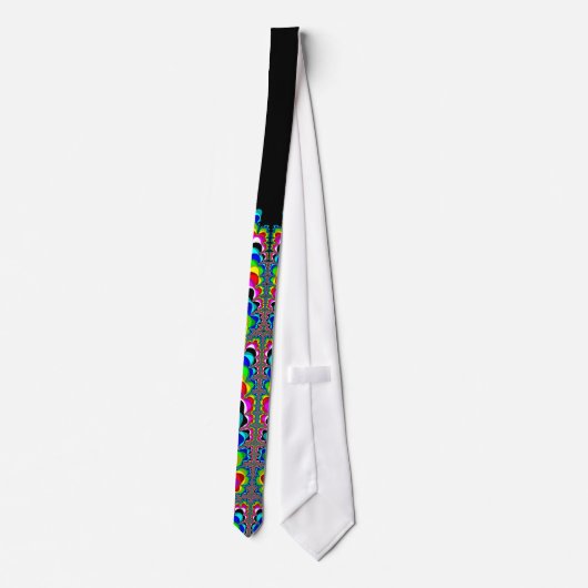 Rainbow Waterfall - Fraktal Art Krawatte (Rückseite)