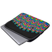 Rainbow Waterfall - Fraktal Art Laptopschutzhülle (Vorne Knopf)