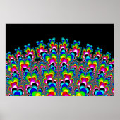 Rainbow Waterfall - Fraktal Art Poster (Vorne)