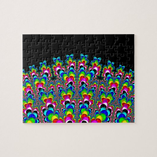Rainbow Waterfall - Fraktal Art Puzzle (Horizontal)