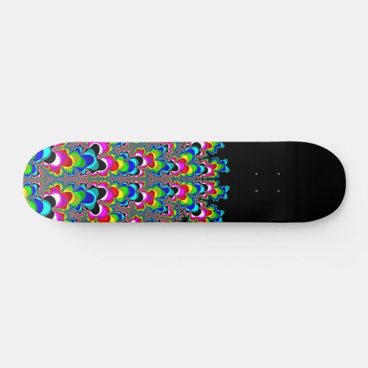 Rainbow Waterfall - Fraktal Art Skateboard (Horizontal)
