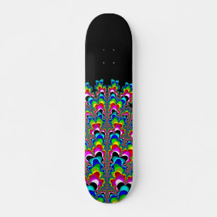 Rainbow Waterfall - Fraktal Art Skateboard