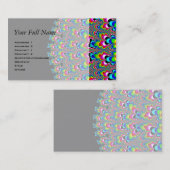 Rainbow Waterfall - Fraktal Art Visitenkarte (Vorne/Hinten)